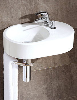 HIB Brienza Cloakroom Basin With Towel Rail And Soap Dispenser | 8998