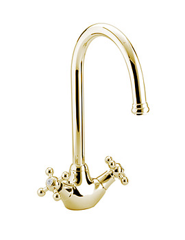 Bristan Kingsbury Monobloc Sink Mixer Tap Gold | KG SNK G