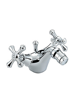 Bristan Colonial Mono Bidet Mixer Tap Chrome With Pop-Up Waste | K BID C