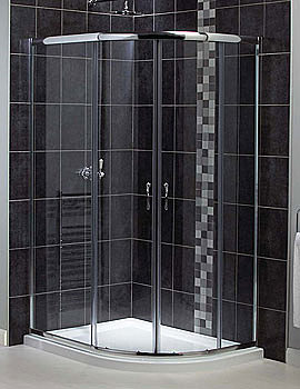 Aqualux Shine Offset Quadrant Enclosure 1200 x 900mm White FEN0883AQU