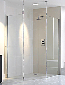 Aqualux Aquaspace Walk In Modular Shower Panel 1000mm | FEN0733AQU