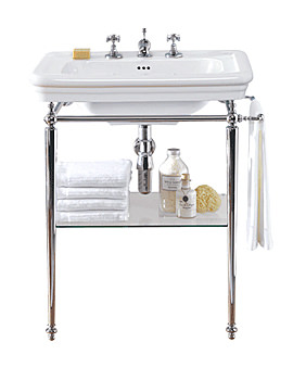 Imperial Etoile Large Basin And Basin Stand