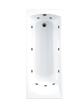 Carron Sigma Single Ended 11 Jets Whirlpool Bath 1800 x 800mm