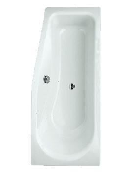 Bette Luna Super Steel Bath 1700mm x 750-600mm Left Handed | BETTE2750