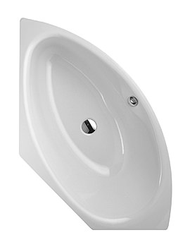 Bette Pool III Super Steel Double Ended Corner Bath 1600mm x 1130mm