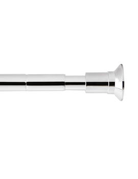 Croydex Luxury Telescopic Curtain Rail Rod White | AD108122