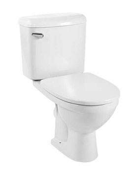 Twyford Refresh Close Coupled WC With Cistern And Fitting 660mm | RE1148WH - RE2641WH