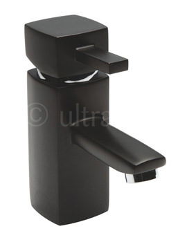 Ultra Muse Black Mono Basin Mixer Tap With Pop-up Waste | FJ735