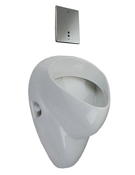 Twyford Idol 1 Urinal Set With Concealed Flushing Module | VC7005WH