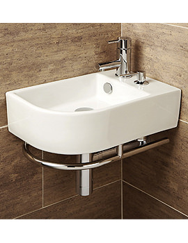 HIB Africo Basin With Towel Rail And Soap Dispenser | 8919
