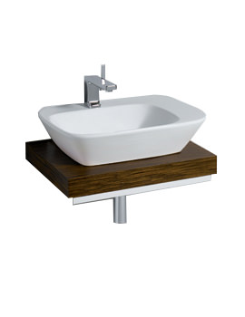 Twyford Vello 600mm Countertop Basin And 600mm Shelf | VO4711WH