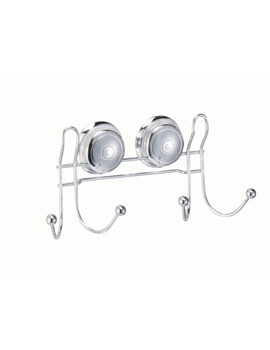 Croydex Twist N Lock Double Robe Hook | QM341741