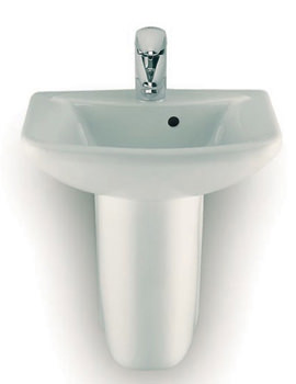 Roca Sydney Cloakroom Wash Basin With Semi Pedestal | 327384005