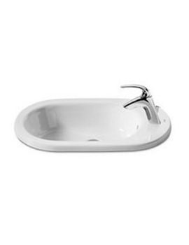 Roca Meridian-N In Counter Top Basin 550mm Wide | 32724E000