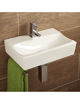 HIB Murcia Malo Cloakroom Wash Basin With Towel Rail | 8921
