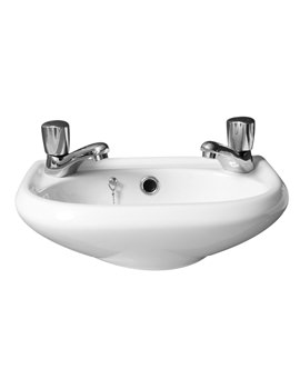 Roca Laura 2 Tap Hole Wall Hung Basin 520mm Wide | 328398000