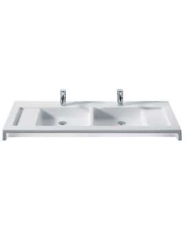 Roca Stratum Wall Hung Double Basin 1300mm Wide | 327630000