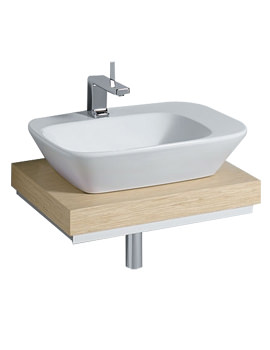 Twyford Vello Countertop Basin 570mm And Shelf 600mm | VO4441WH