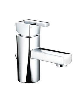 Bristan Qube Mini Basin Mixer Tap With Pop-Up Waste | QU SMBAS C