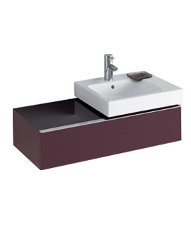 Twyford 3D 500mm Basin And Vanity Unit 1 Drawer | 3D4411WH