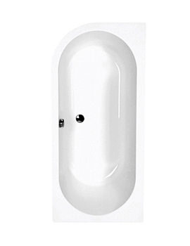 Carron Status Offset Left Hand Corner Bath 1600 x 725mm