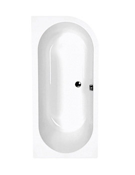 Carron Status Offset Right Hand Corner Bath 1600 x 725mm