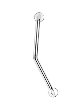Croydex 600mm Stainless Steel Angled Grab Bar Chrome  | AP501341