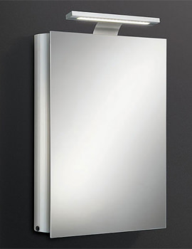 HIB Electron Aluminium Mirror Cabinet 500mm x 700/750mm | 42600