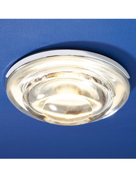 HIB Vital Soft Tiered Round Clear Glass Showerlight | 5400