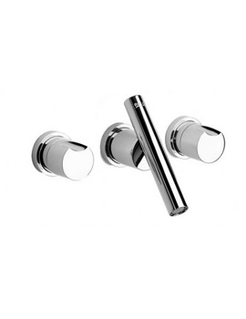 Roca Kendo Wall Mounted 3 Hole Basin Mixer Tap | 5A4458A00