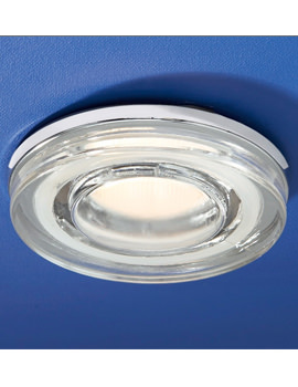 HIB Dante Flat Round Glass Showerlight | 5410