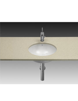 Roca Foro White Under Countertop Basin 410mm Dia | 327884000