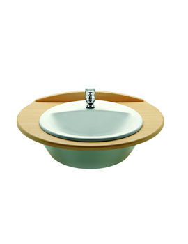 Roca Rodeo White In Countertop Basin 520mm Wide | 327866000