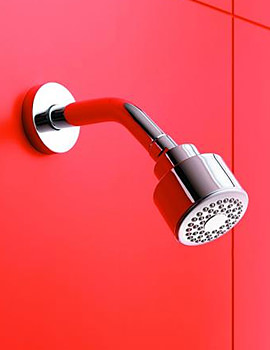 Ideal Standard Outline Single Function Fixed Shower Head With Arm | L6706A