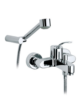 Roca Moai Wall Mounted Bath Shower Mixer Tap With Kit | 5A0146C00