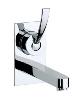 Roca Moai Wall Mounted Basin Mixer Tap On Chrome Plate | 5A4746C00