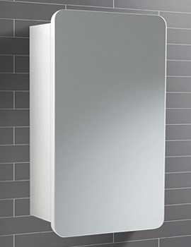 HIB Montana Single Door Bathroom Mirrored Cabinet 350mm | 9101100