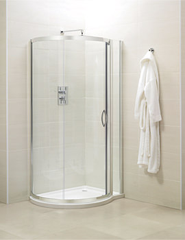 April Identiti2 P-Shape Quadrant Shower Door 1000 x 800mm | AP9498S