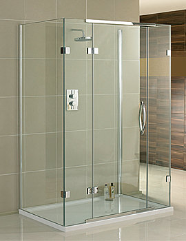 Aquadart Inline 3 Sided Hinged Door Enclosure 900 x 800mm | AQ1034
