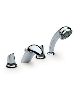 Roca Amura-N Deck Mounted 4 Hole Bath And Shower Mixer Tap | 527306680