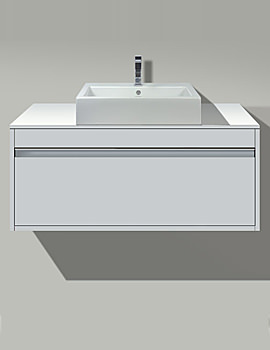 Image of Starck 3 Washbasin 560mm On Ketho Vanity Unit 1200mm | KT 6796 | 030256