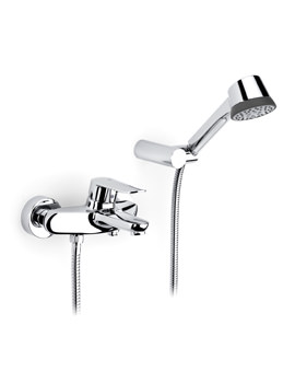 Roca Logica-N Wall Mounted Bath Shower Mixer Tap With Kit | 5A0127C00