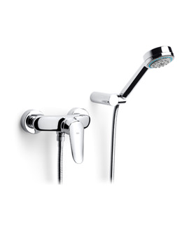 Roca Logica-N Wall Mounted Shower Mixer With Kit | 5A2027C00