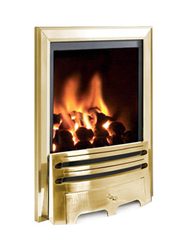 Flavel Kenilworth Manual Control HE Inset Gas Fire Brass | FHKC1SMN2
