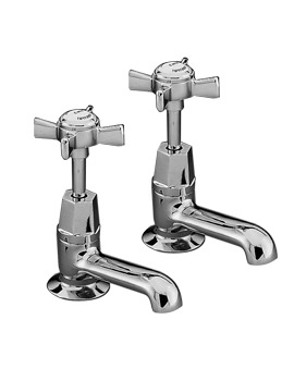 Twyford Manhattan Bath Pillar Taps | MH5215CP