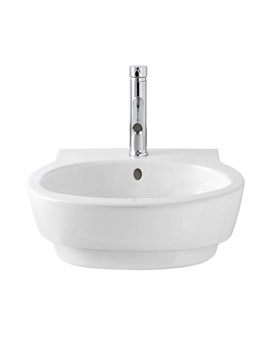 Twyford Encore Semi Recessed Washbasin 560 x 485mm | ER4661WH