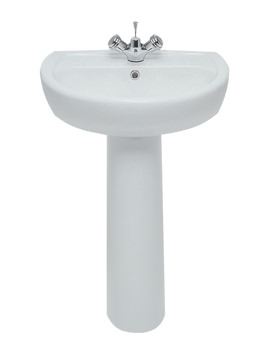Twyford View Washbasin With Total Install Washbasin 550 x 450mm | VW4221WH