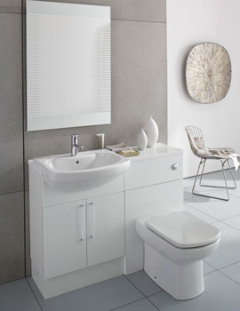 Roca Smooth Back To Wall Furniture Set 1000mm Gloss White | 856BT0000