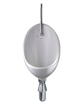 Twyford Clifton 1 Urinal Set With Exposed Trap Flush Pipe And Cistern