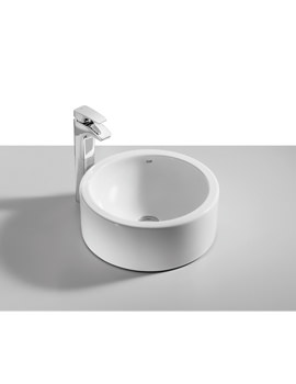 Roca Terra White On Countertop Basin 390mm Dia | 32722D000